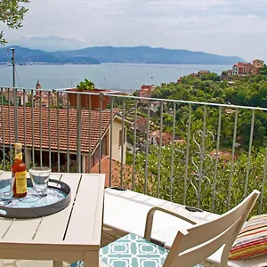  Gasthof La Terrazza Con L'ulivo - Con Terrazza E Vista Sul Golfo Dei Poeti